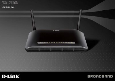 D-Link DSL-2750U User Manual - cover page