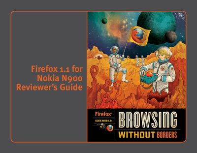 Nokia Firefox 1.1 for Nokia N900 Reviewer s Guide  - cover page