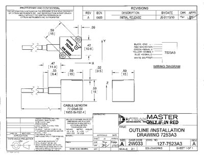 Dytran 7523A Triaxial Accelerometer Datasheet - cover page