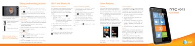 HTC HD7S Smartphone Quickstart Guide - cover page