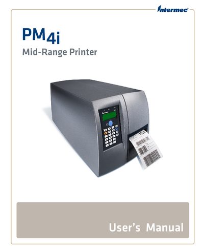 Intermec PM4i Mid-Range Printer User Manual - cover page