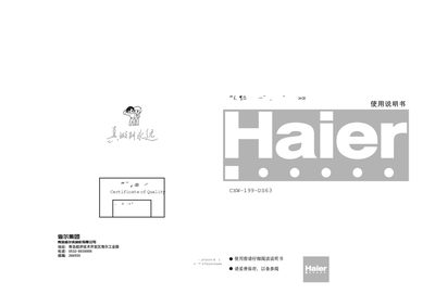Haier CXW-199-DS63 Range Hood User Manual - cover page