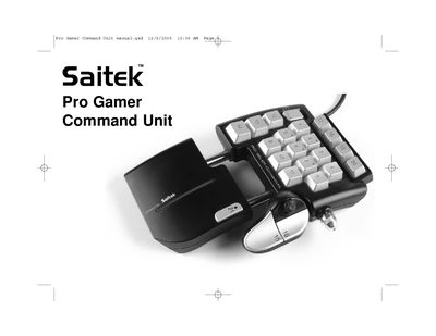 Saitek Pro Gamer Command Unit User Manual - cover page