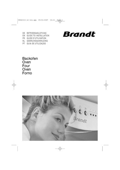 BBRRAANNDDTT Four Oven Forno Installation Guide - cover page