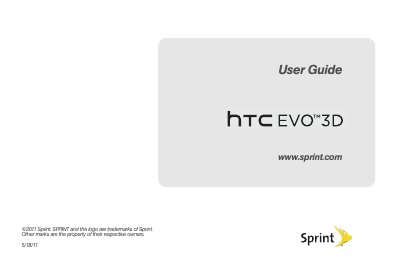HTC EVO 3D User Manual