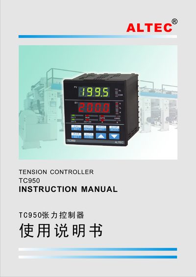 ALTEC TC950 Tension Controller User Manual