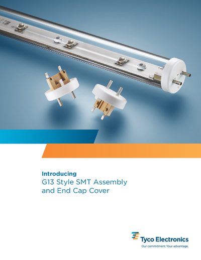 Tyco Electronics G13 Style SMT Assembly and End Cap Cover Product Leaflet - cover page