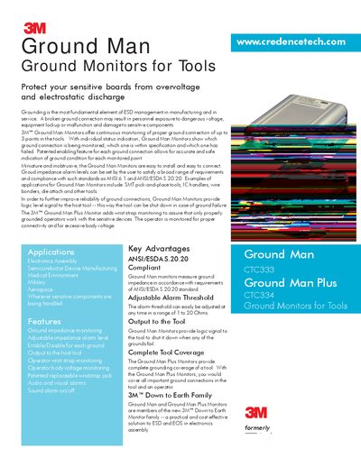 3M Ground Man Monitors for Tools Manual - cover page
