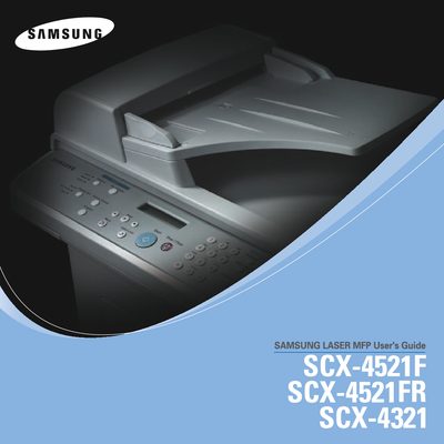 samsung SCX-4521F/SCX-4521FR/SCX-4321 user manual