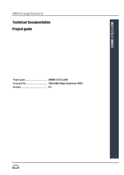 MAN Energy Solutions G80ME-C10.5-LGIM Project Guide - cover page