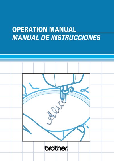 Brother Model 194256-111 Sewing Machine Operation Manual - cover page