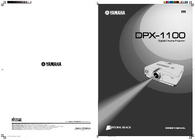 Yamaha DPX-1100 Projector Owner's Manual - cover page