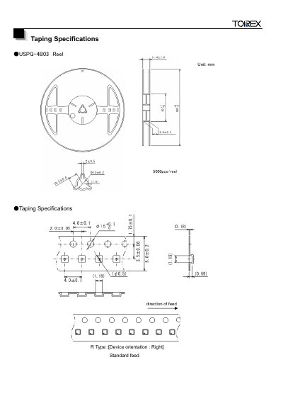 TOREX USPQ-4B03 Reel Manual