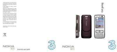 Nokia N73 User Manual - cover page