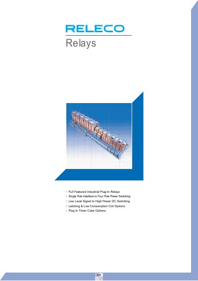 Releco MRC QRC IRC Series Selection Guide - cover page