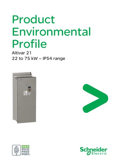 Schneider Electric Altivar 21 Product Environmental Profile - cover page