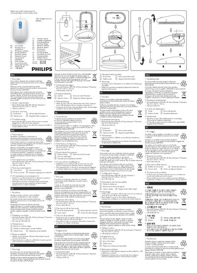 Philips SPM5900 Cable Management Mouse User Manual - cover page