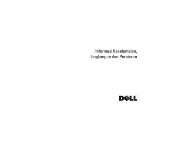 Dell Safety, Environmental and Regulatory Information Manual - cover page