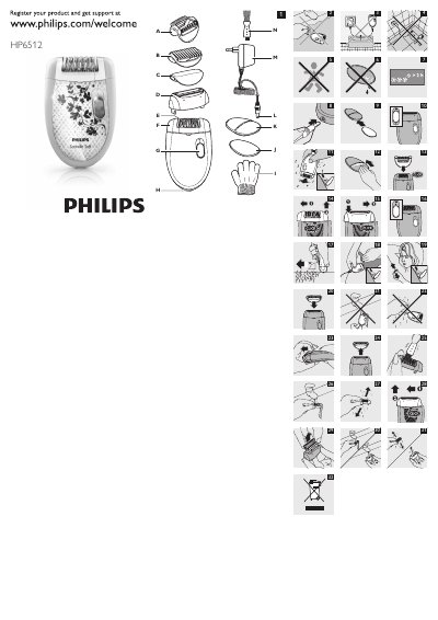 Philips 65122 Epilator User Manual - cover page