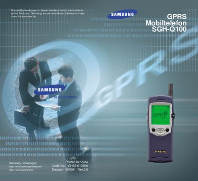 Samsung SGH-Q100 User Manual - cover page