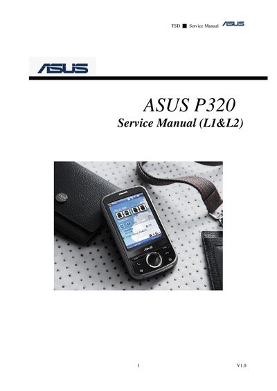 ASUS P320 Service Manual - cover page
