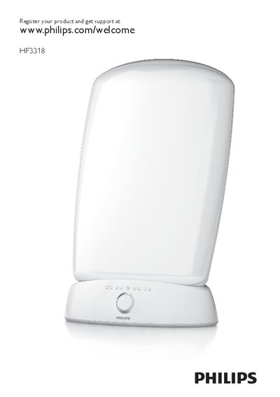 Philips HF3318 EnergyLight User Manual - cover page