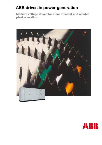 ABB Medium Voltage Drives for Power Generation Product Leaflet - cover page
