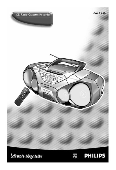 Philips AZ1565 User Manual - cover page