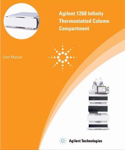 Agilent 1260 Infinity TCC Thermostatted Column Compartment User Manual - cover page