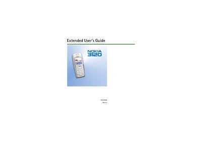 Nokia 3120 User Guide - cover page
