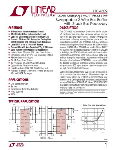 Linear Technology LTC4309 Datasheet - cover page