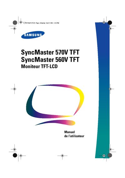 Samsung SyncMaster 570V/560V TFT LCD Monitor User Manual