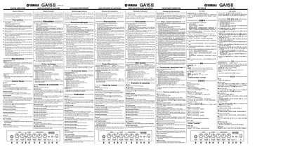 YAMAHA GA15II Manual