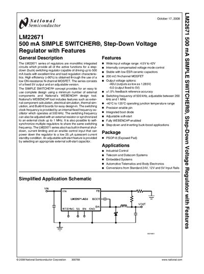 NATIONAL SEMICONDUCTOR -TEMT6000 handbook - cover page