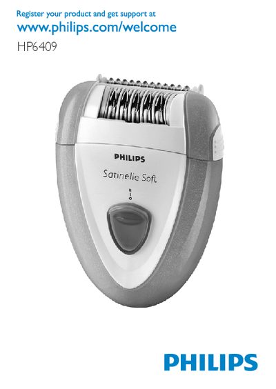 Philips HP6409 Epilator User Manual