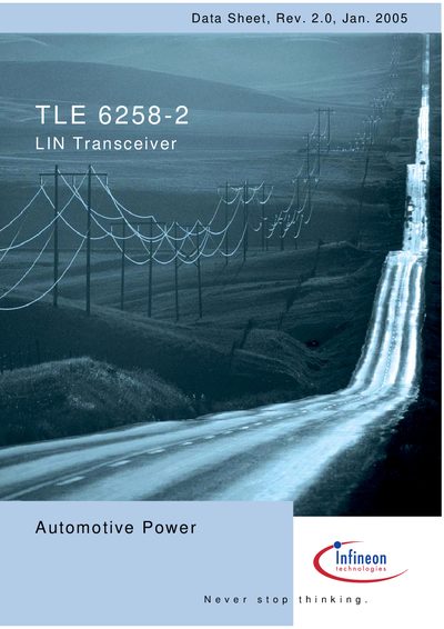 Infineon TLE 6258-2 LIN Transceiver Datasheet