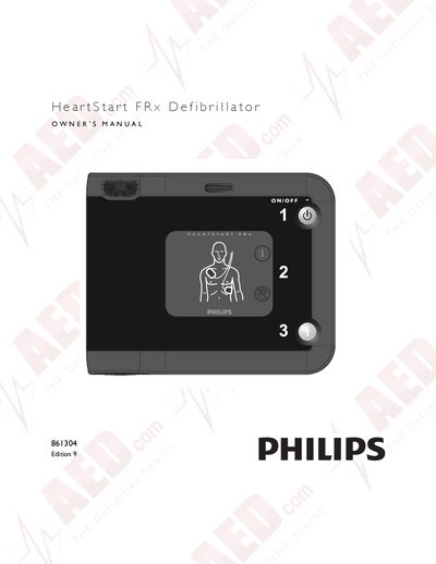 Philips HeartStart FRx Defibrillator Owner's Manual - cover page