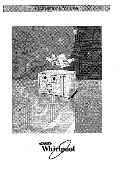Whirlpool Microwave Oven User Manual - cover page