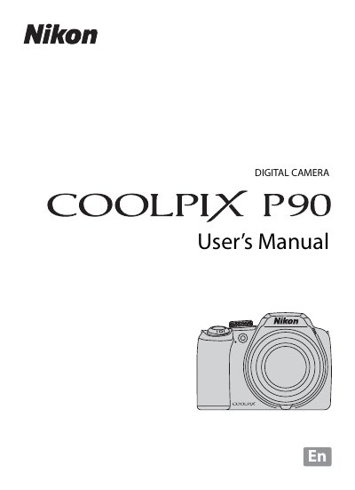 Nikon COOLPIX P90 User Manual - cover page