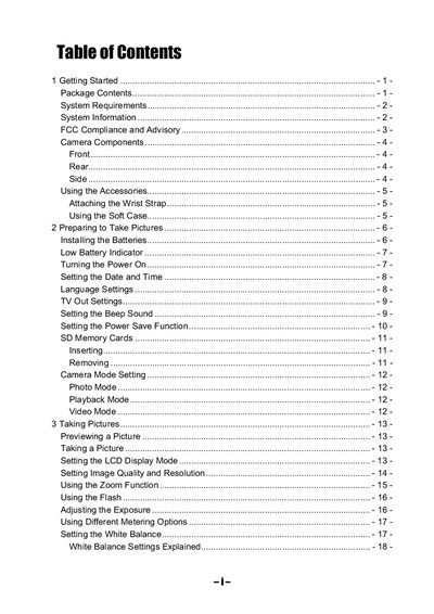 3.2 Mega Pixel Digital Still Camera User Manual - cover page
