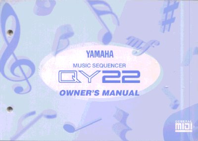 Yamaha QY22 Music Sequencer Owner's Manual - cover page