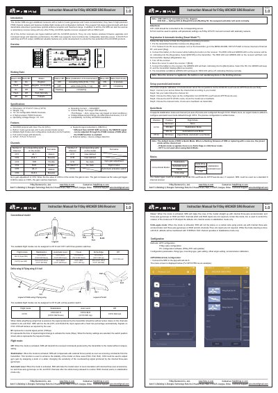 FrSky ARCHER SR6 Receiver User Manual - cover page