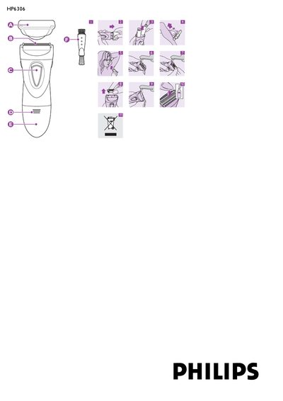 Philips HP6306 Ladyshave User Manual - cover page