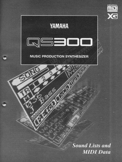 Yamaha QS300 Music Production Synthesizer Owner's Manual