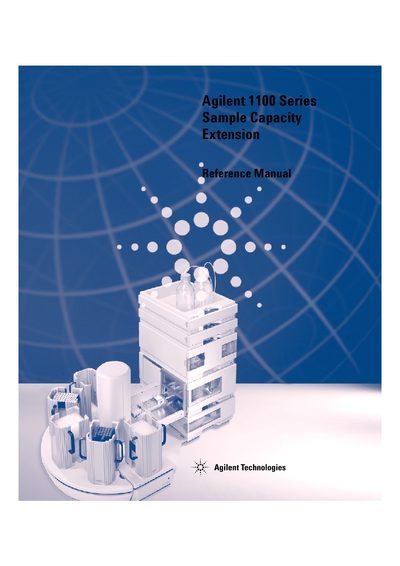 Agilent 1100 Series Sample Capacity Extension Reference Manual - cover page