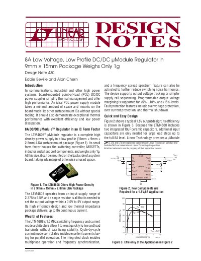 LINEAR dn430f handbook - cover page