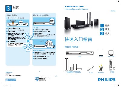 Philips HTS3156 Home Theater System User Manual - cover page