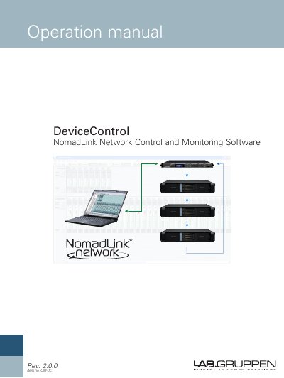 Lab.gruppen DeviceControl Operation Manual - cover page