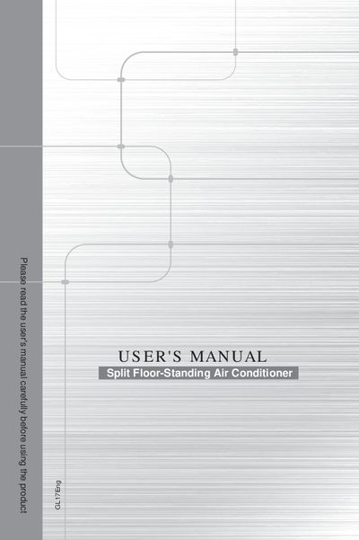 GL17Eng Split Floor-Standing Air Conditioner User Manual - cover page
