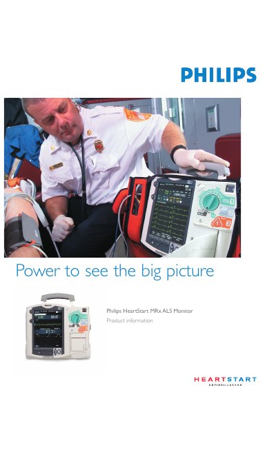 Philips HeartStart MRx ALS Monitor User Manual - cover page